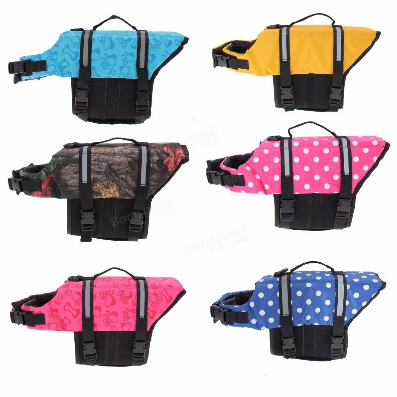 M Pet Aquatic Reflective Preserver Float Vest Dog Cat Saver Pelastusliivit Uusi