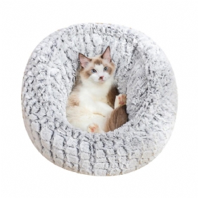 Pet Cat Bed Super Pehmeä Lämmin Pyöreä Cute Dog Nest Kennel