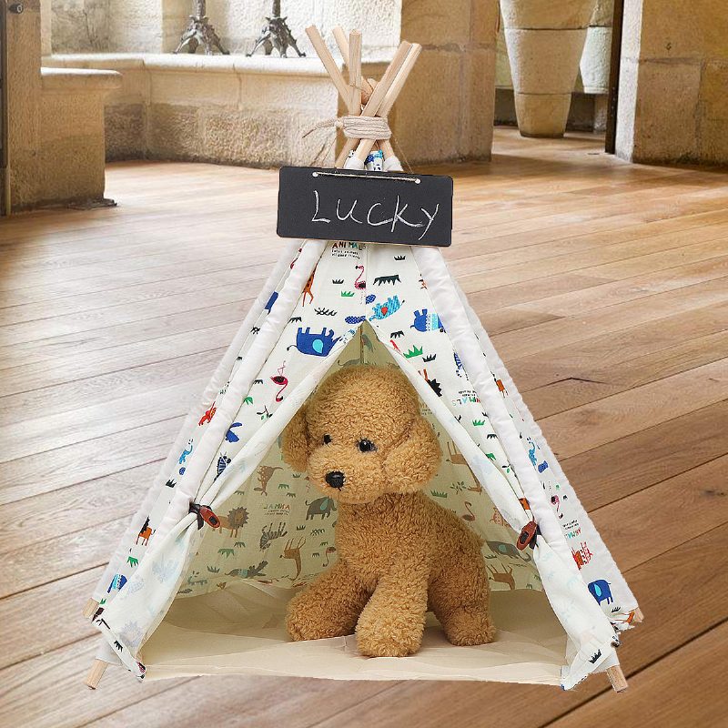 Pet Dog House Pestävä Teltta Pentu Kissa Sisällä Ulkona Koti Pelaa Teepee Pet Bed