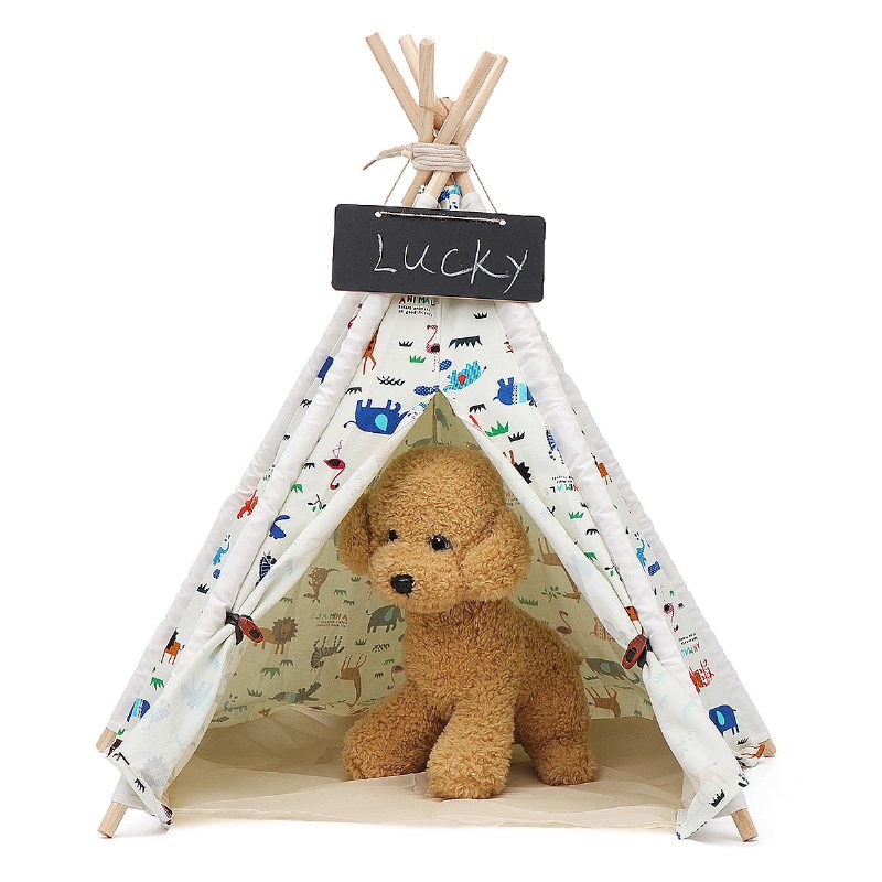 Pet Dog House Pestävä Teltta Pentu Kissa Sisällä Ulkona Koti Pelaa Teepee Pet Bed