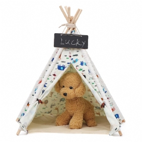 Pet Dog House Pestävä Teltta Pentu Kissa Sisällä Ulkona Koti Pelaa Teepee Pet Bed