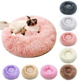 Pet Donut Bed Ultra Pehmeä Liukumaton Konepestävä Tyynysänky