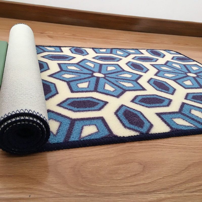 Bohemian Keittiön Matto Makuuhuoneen Kestävä Ovimatto Pestävä Kylpyhuoneen Mattosarjat Floor Runner Sininen 20''x32''