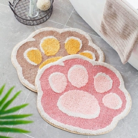 Cat Paw Kylpyhuonematto Liukumaton Kylpymatto Imukykyinen Pehmeä Matto Kylpyhuoneeseen Suihkukylpykylpymatto Ovimatto Kuiva 19.6" X 24.4"