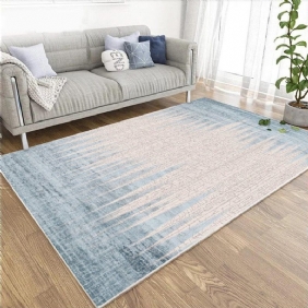 Eurooppalainen Moderni Nykyaikainen Alueen Matot Sininen Ja Valkoinen Akvarelli Designer Olohuone Ruokailu Makuuhuone Matto 5' 2" X 7' 5" (160x230cm)