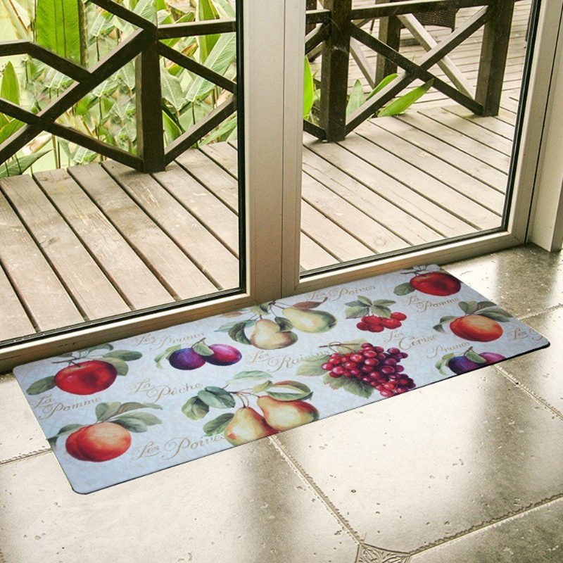 Fruits Design Kumialuematto Liukumaton Keittiön Lattiamatto Vedenpitävät Matot 20.47''x48.03''