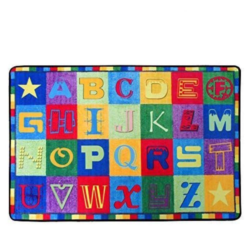 Kids Alphabet Rugall 26 Letters Tarjoaa Ainutlaatuisen Oppimispaikan Kaikille Lasten Luokkahuoneen Opetusmatto 2.6 X 3.9 Tuuman Monivärinen