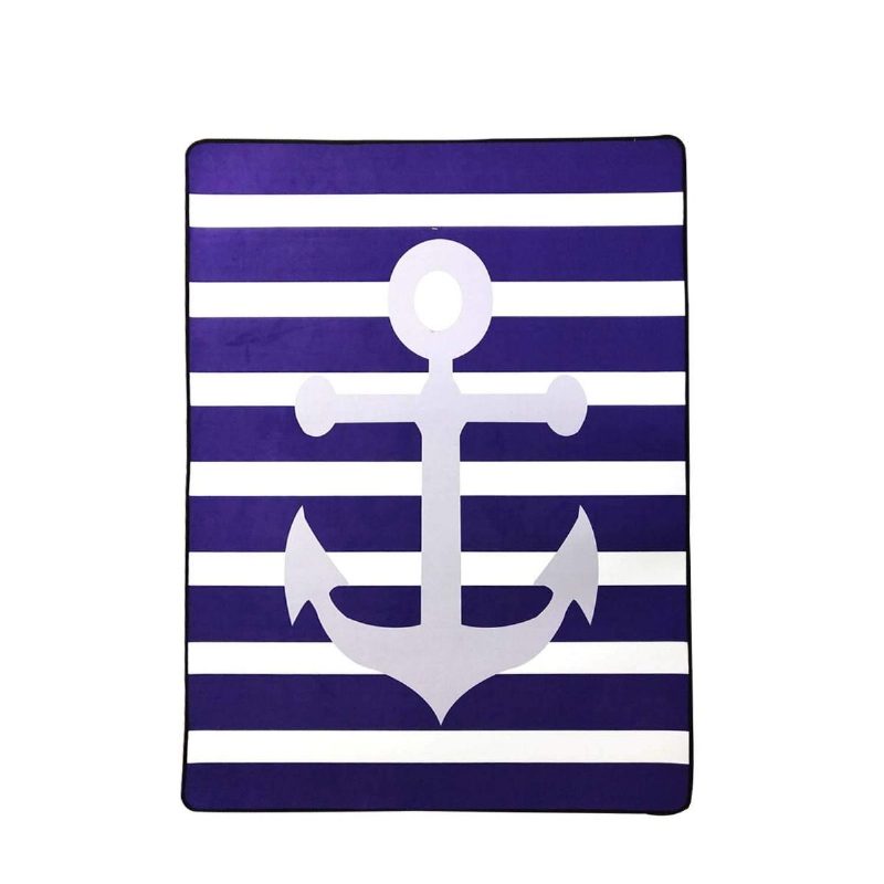 Nautical Anchor Kids Rug 5'x7' Välimeren Alueen Matto