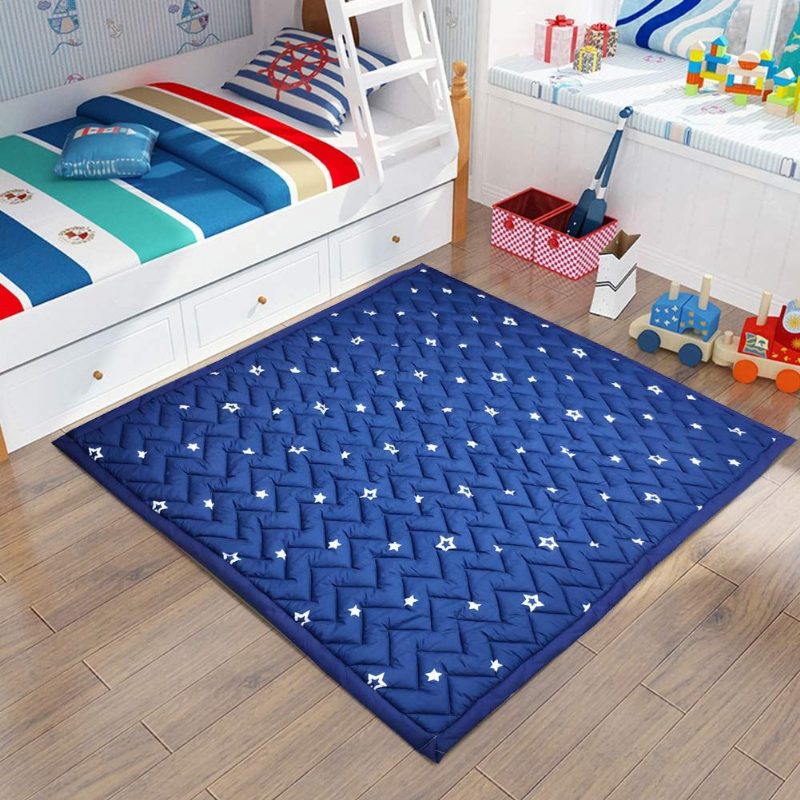 Play Mat Cotton Floor Gym - Myrkytön Liukumaton Käännettävä Pestävä