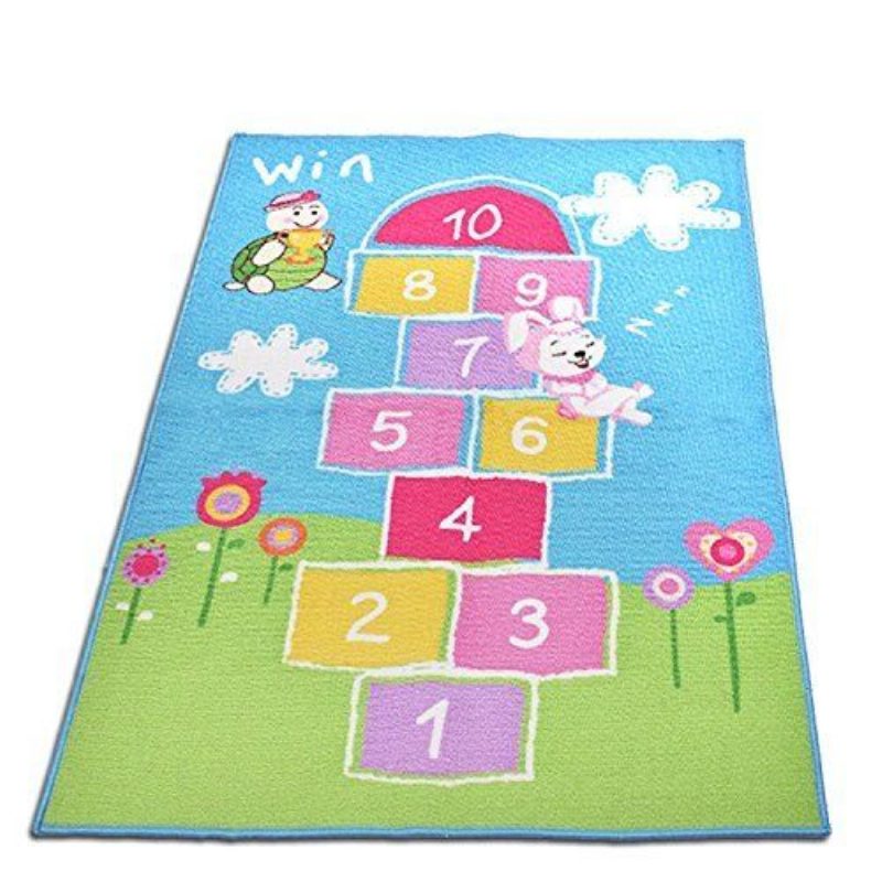 Tyttöjen Hopscotch Matto Makuuhuoneeseen 39''55''