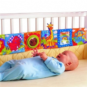 Vauvansängyn Puskurikangaskirja Multi-touch Värikäs Sängyn Puskuri Lapsille