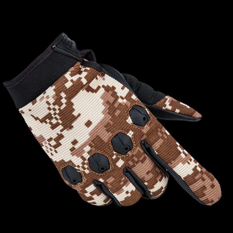 1 Pari Tactical Full Finger Glove Pu Hengittävät Liukumattomat Käsineet Pehmeät Pyöräilyyn Ratsastus Ulkoilu Metsästys