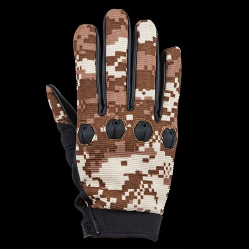 1 Pari Tactical Full Finger Glove Pu Hengittävät Liukumattomat Käsineet Pehmeät Pyöräilyyn Ratsastus Ulkoilu Metsästys