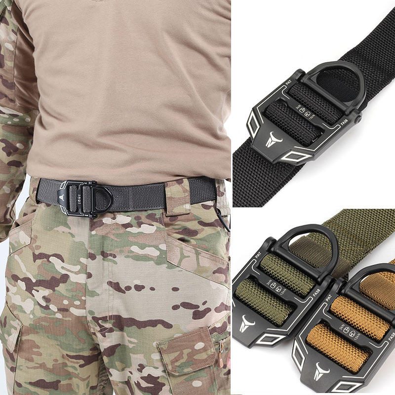 125 cm Enniu E24 Military Fan Tactical Belt Funch Ilmainen Vyö Ulkokäyttöön Nylon Vyötärövyö Miehille Naisille