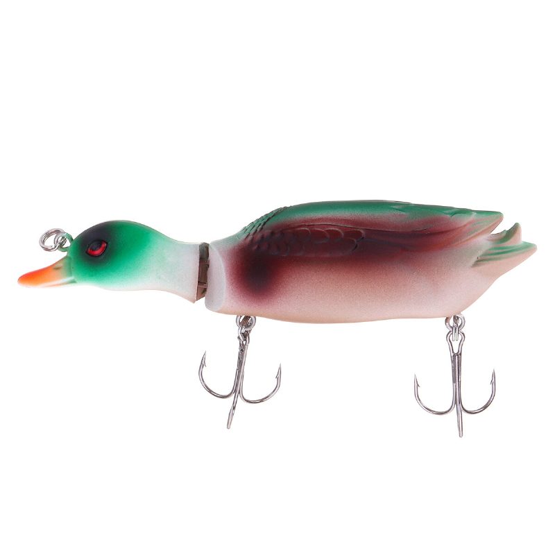 1kpl 5'' 13cm 59g 3d Duck Keinotekoinen Kalastusuhe Koukuilla Kovilla Syöteillä Minnow Topwater Wobbler -kalastusvälineet