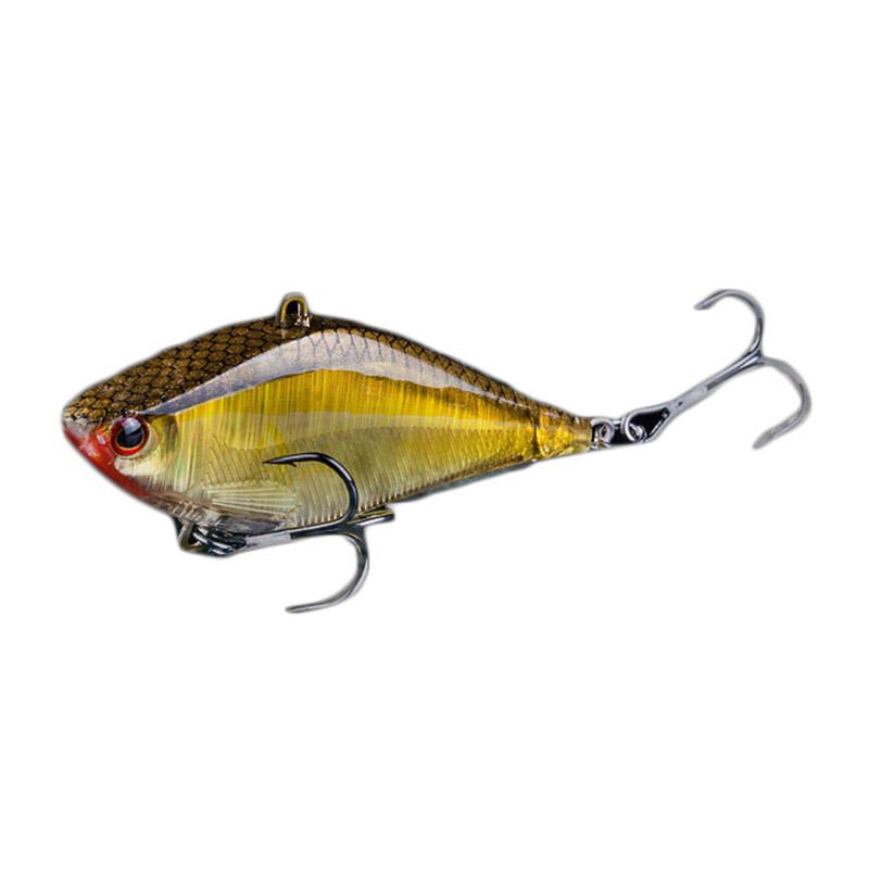 1kpl 6.3cm 14g Jerkbait Hard Vib-uistimia Crankbait-kalastusuhevaaput Kolmikoukulla