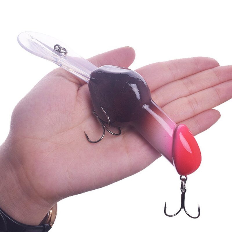 1kpl 85mm 27g Big Minnow Hard Fishing Lure Sukellus 2-3m Swimbait Funny Rattle Bait Crankbait Spinner Bass Trible Hooks Lahja Miehille