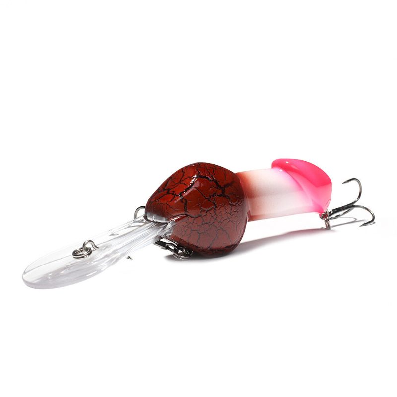 1kpl 85mm 27g Big Minnow Hard Fishing Lure Sukellus 2-3m Swimbait Funny Rattle Bait Crankbait Spinner Bass Trible Hooks Lahja Miehille