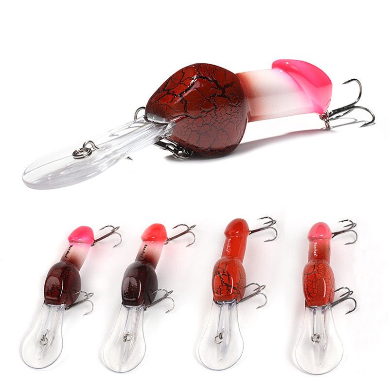 1kpl 85mm 27g Big Minnow Hard Fishing Lure Sukellus 2-3m Swimbait Funny Rattle Bait Crankbait Spinner Bass Trible Hooks Lahja Miehille