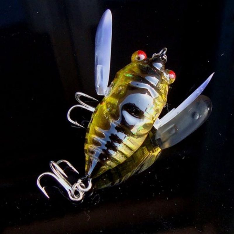 1kpl Cicada Minnow -kalastusuhe Hard Tackle Bait Kalastuskoukku Bass Crankbaits Hook