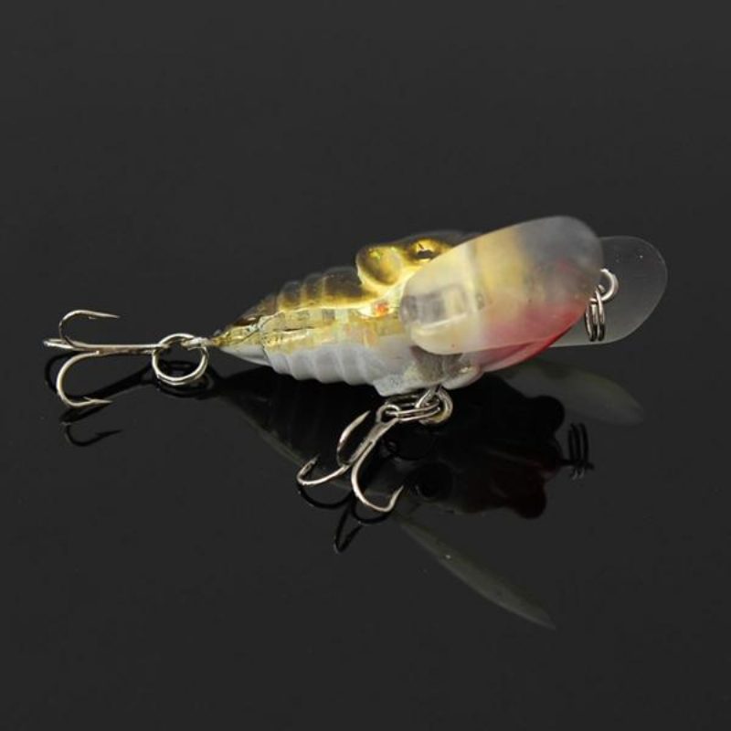 1kpl Cicada Minnow -kalastusuhe Hard Tackle Bait Kalastuskoukku Bass Crankbaits Hook