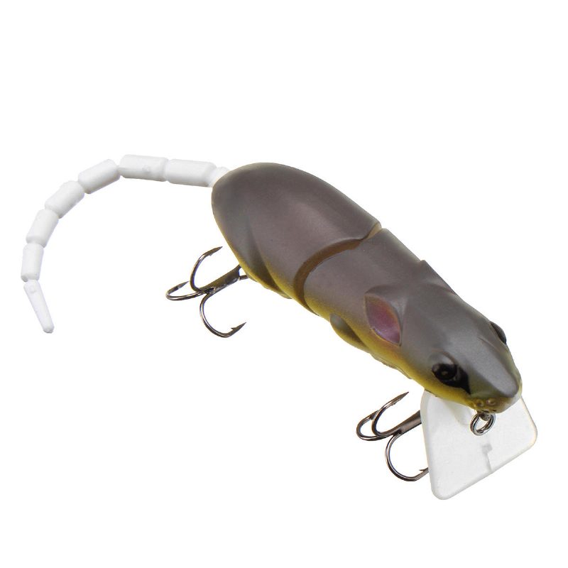 25 cm 15.5 G Nivelletty Rotan Kalastusuistetta Hiiri Kelluva Crankbait Sea Topwater 3d Eyes Keinotekoiset Syötit