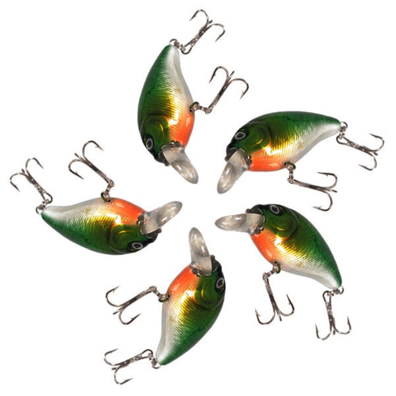 5pics Kalastusuistit Vcm 3d Eyes Hook Swimbait Baits