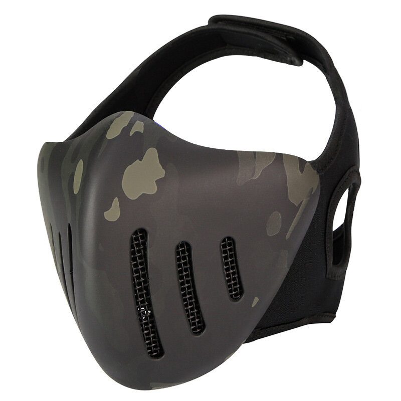 Action Union Mk036 Tpu Tactical Mask Outdoor Metsästys Pyöräily Urheilunaamarit Päänsuojalla Naamiointi