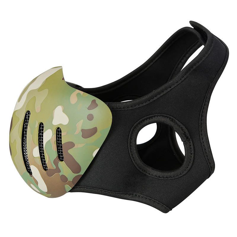 Action Union Mk036 Tpu Tactical Mask Outdoor Metsästys Pyöräily Urheilunaamarit Päänsuojalla Naamiointi