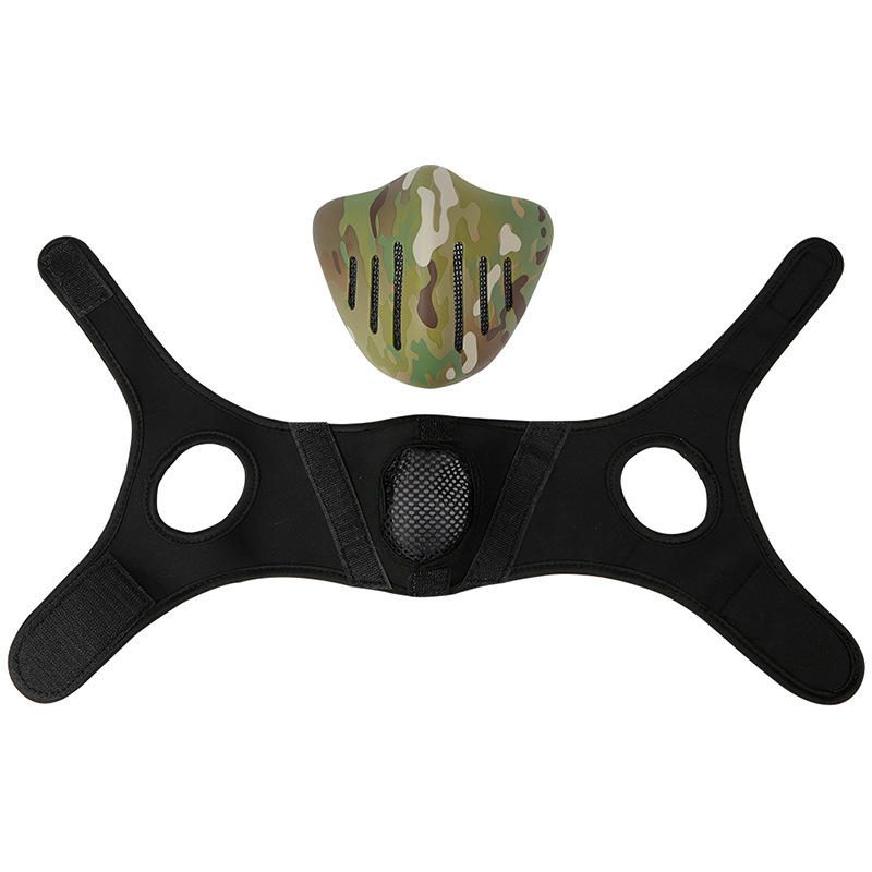 Action Union Mk036 Tpu Tactical Mask Outdoor Metsästys Pyöräily Urheilunaamarit Päänsuojalla Naamiointi