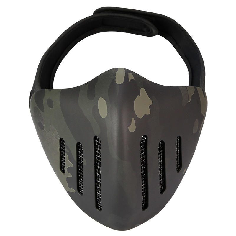 Action Union Mk036 Tpu Tactical Mask Outdoor Metsästys Pyöräily Urheilunaamarit Päänsuojalla Naamiointi