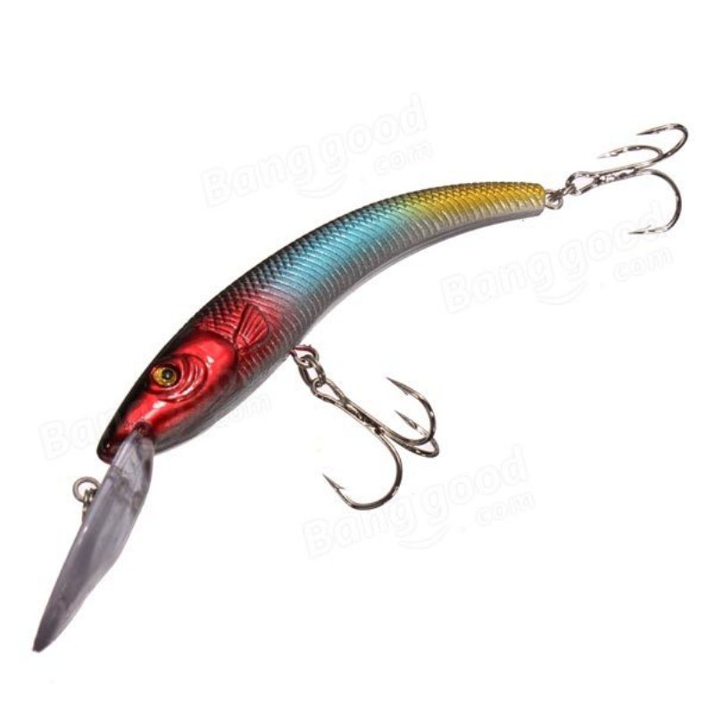 Bassokalastusuistimet Sukellus Crankbaits Minnow Treble Hooks -syötit 15.5 cm