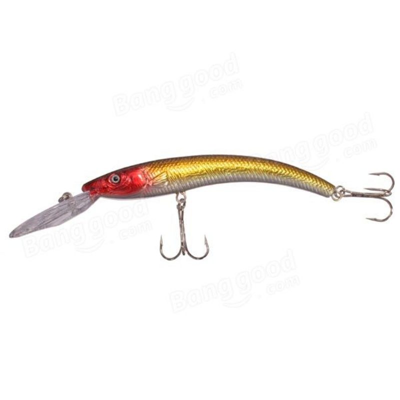 Bassokalastusuistimet Sukellus Crankbaits Minnow Treble Hooks -syötit 15.5 cm