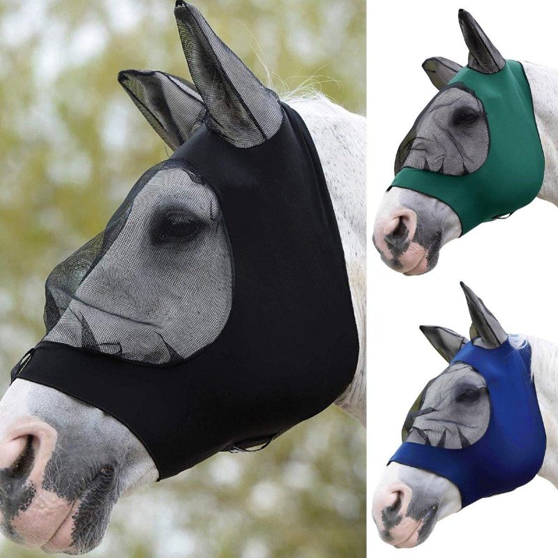 Full Face Anti Uv Fly Horse Mask Korvasuojus Armor Mesh