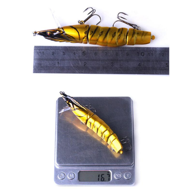 Jm013a 1kpl 11cm/16.7g 3-osainen Katkarapuviehe Minnow-viehe Keinotekoinen Kova Syötti