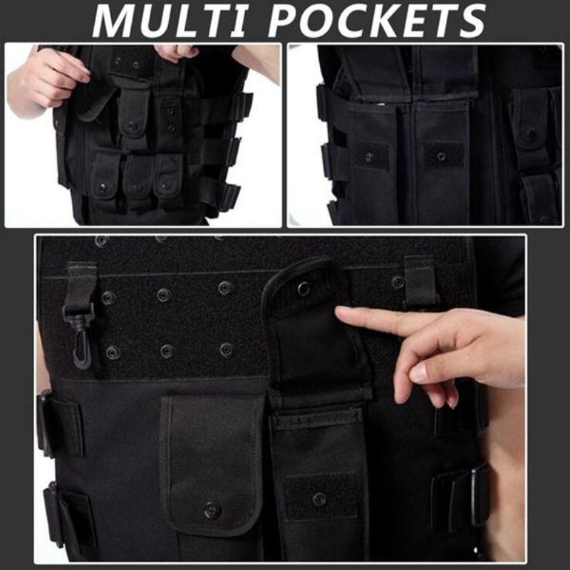 Monitoiminen Ulkokalastusliivi Tactical Multi Pocket -liivi Metsästys Retkeilyyn Ja