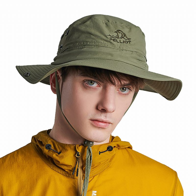 Pelliot Bucket Hat Mies Ja Nainen Ulkona Hien Imeytyminen Hengittävä Säädettävä Auringonsuojahattu Retkeily Kalastus Hat