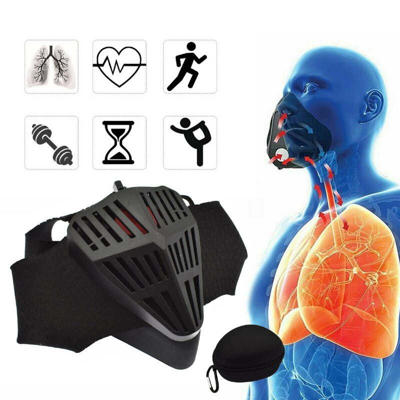 Running Fitness Mask For Work Harjoittelu Happi High Altitude 6 Levels Air Flow