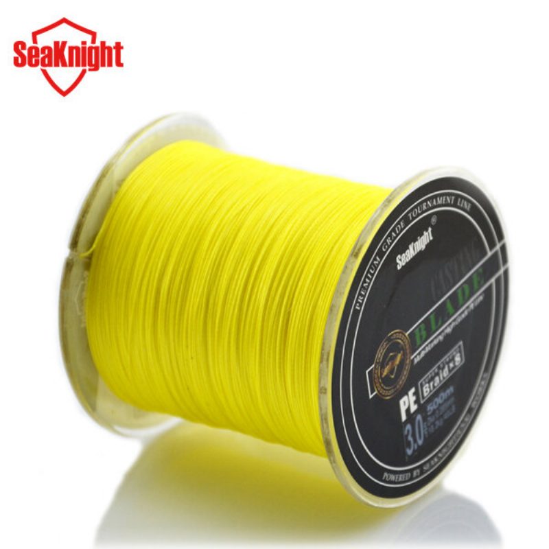 Seaknight Brand 500m Super Strong 8 Weaves 8 Strand Pe Punottu Siima