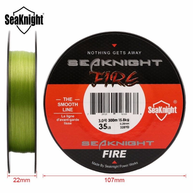 Seaknight Fire Siima 300m Filament Smooth Super Pe Tulisiima Kelluva