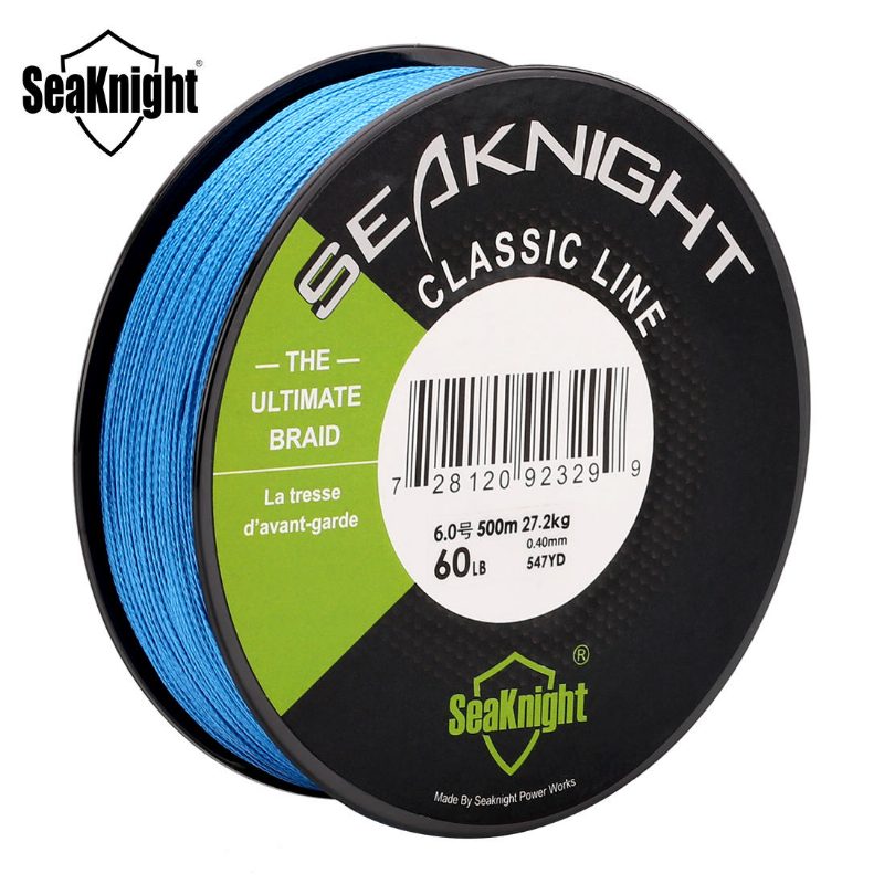 Seaknight L-500m-cl Uusi Klassinen 500m Siima Super Strong Pe-punottu Multifilamenttiköysi 6-80lb