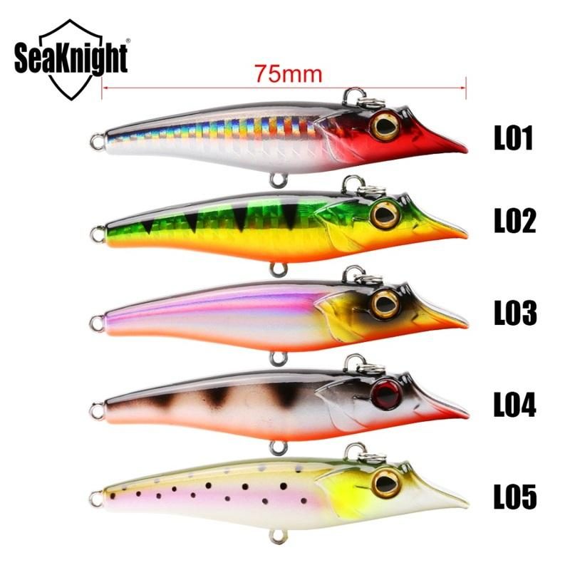 Seaknight Sk015 1kpl 19g 75mm Uppoava Kalastusuistimen Kynä 3d Eyes Simulation Skin Hard Fish Syötit