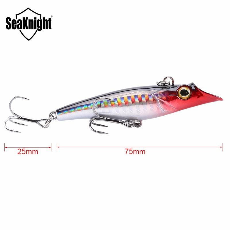 Seaknight Sk015 1kpl 19g 75mm Uppoava Kalastusuistimen Kynä 3d Eyes Simulation Skin Hard Fish Syötit