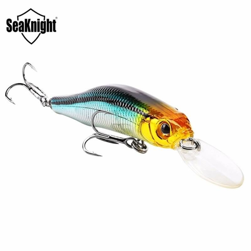 Seaknight Sk022 1kpl 9g 80mm 0-1.5m Syvyys Minnow -kalastusuhe Bkk Koukut Kalastussyötit