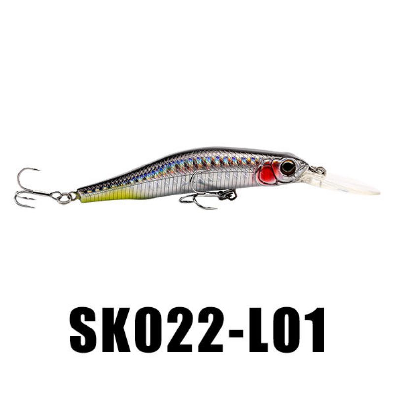 Seaknight Sk022 1kpl 9g 80mm 0-1.5m Syvyys Minnow -kalastusuhe Bkk Koukut Kalastussyötit