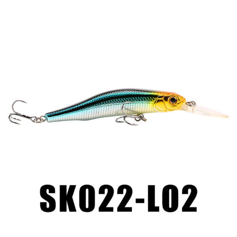 Seaknight Sk022 1kpl 9g 80mm 0-1.5m Syvyys Minnow -kalastusuhe Bkk Koukut Kalastussyötit