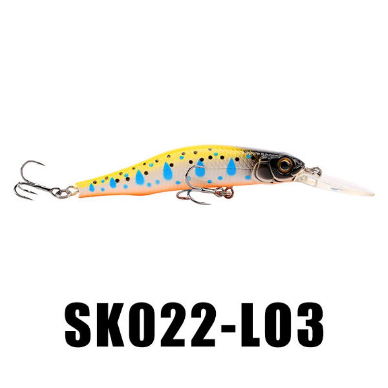 Seaknight Sk022 1kpl 9g 80mm 0-1.5m Syvyys Minnow -kalastusuhe Bkk Koukut Kalastussyötit