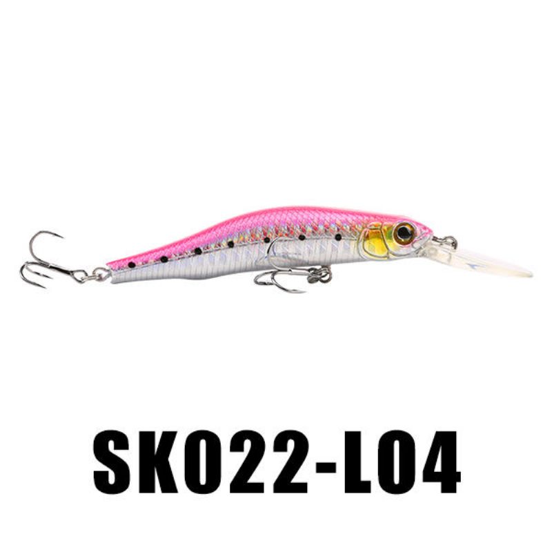 Seaknight Sk022 1kpl 9g 80mm 0-1.5m Syvyys Minnow -kalastusuhe Bkk Koukut Kalastussyötit