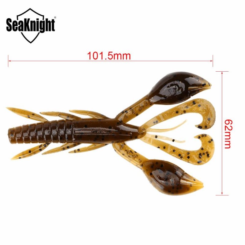 Seaknight Sl019 6kpl 10g 101.5mm/4'' Pehmeä Kalastussyötti Heiluva Häntä