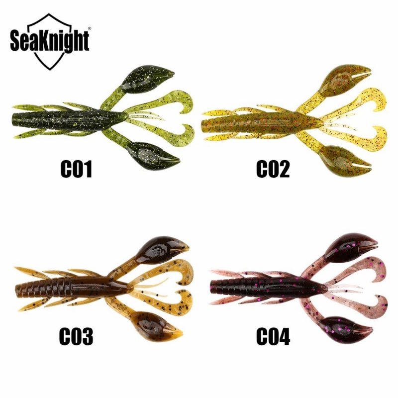 Seaknight Sl019 6kpl 10g 101.5mm/4'' Pehmeä Kalastussyötti Heiluva Häntä